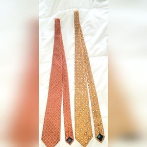 6pc Printed Silk Tie Bundle Party Formal Preppy Special Occasion Travel Wedding